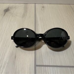 Black Oval Sunglasses